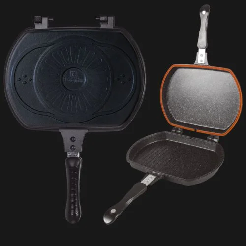 BERLINGER HAUS ДВОЙНАЯ СКОВОРОДА ГРИЛЬ GRANIT DIAMOND LINE 32 СМ. BH-6778