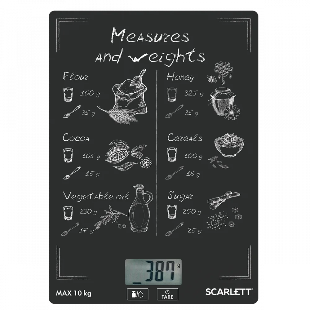 SCARLETT Весы кухонные SC-KS57P64
