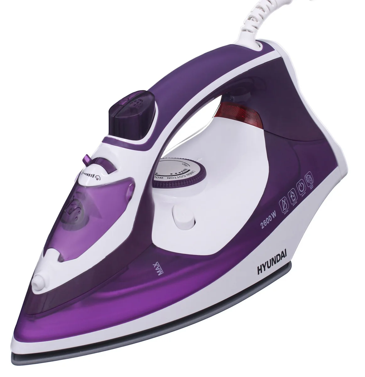 HYUNDAI Утюг H-SI01564 фиолетовый/белый