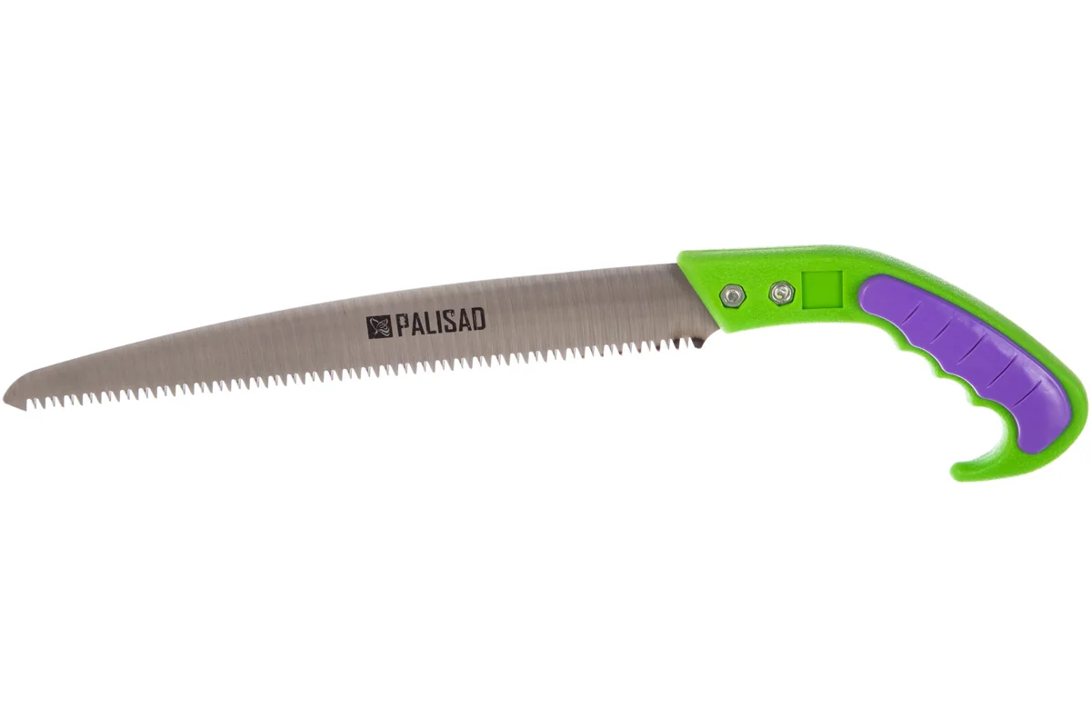 PALISAD Ножовка садовая, 300 мм, 2-х компонентная рукоятка + ножны, подвес для поясного ремня 236035