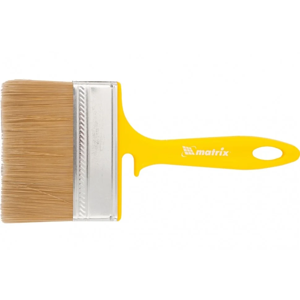 Matrix Кисть флейцевая для лаков, 100 x 12 мм, искусственная щетина, пластиковая рукоятка, 83366