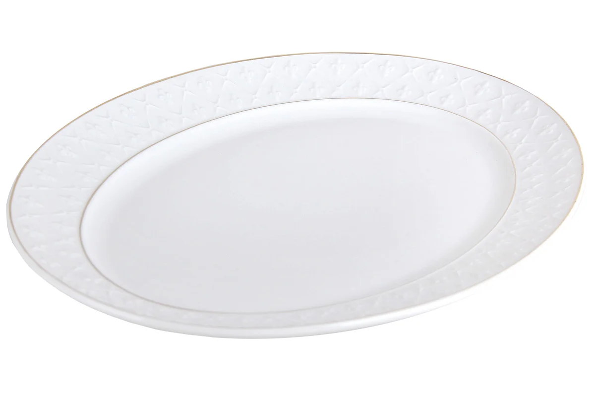 КОРАЛЛ Блюдо овальное абалон 35см. Династия K01-OP14