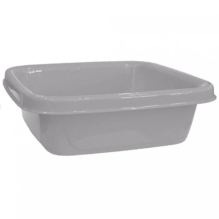 DELTA Таз квадратный Step 10 л SV3940СБ серебряный