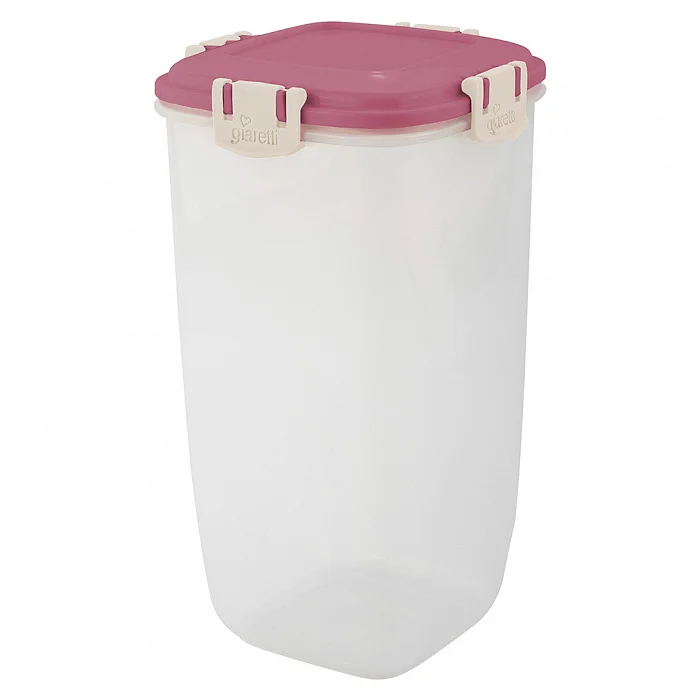 DELTA Контейнер для продуктов Sugar&Spice Barberry герметичный 1,5 л высокий SE224110054 брусника