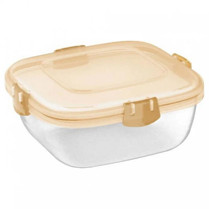 DELTA Контейнер для продуктов Fresh Barberry квадратный 0,5 л SE2239СЛ сливочный крем