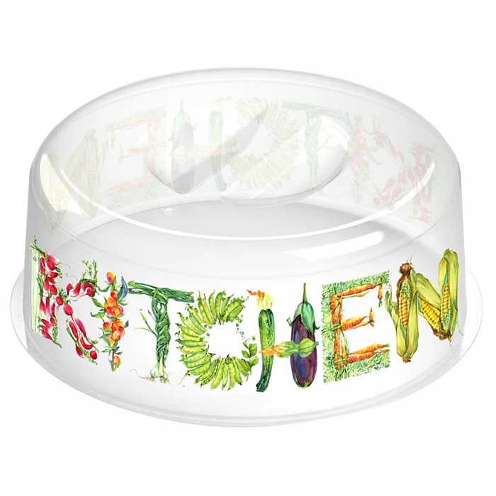 DELTA Крышка для СВЧ 250 мм Bergamo с декором (бесцветный) 221118101/00