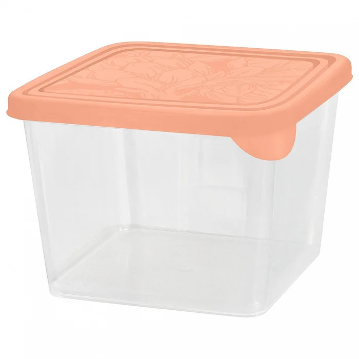 DELTA Контейнер для продуктов HELSINKI Artichoke 0,75 л квадратный PT143211040 персиковая карамель