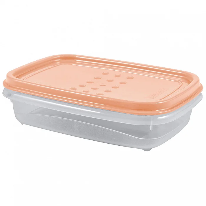 DELTA Емкость для хранения пищевых продуктов PATTERN FLEX прямоугольная 0,3 л PT1130ПК-22 персиковая карамель