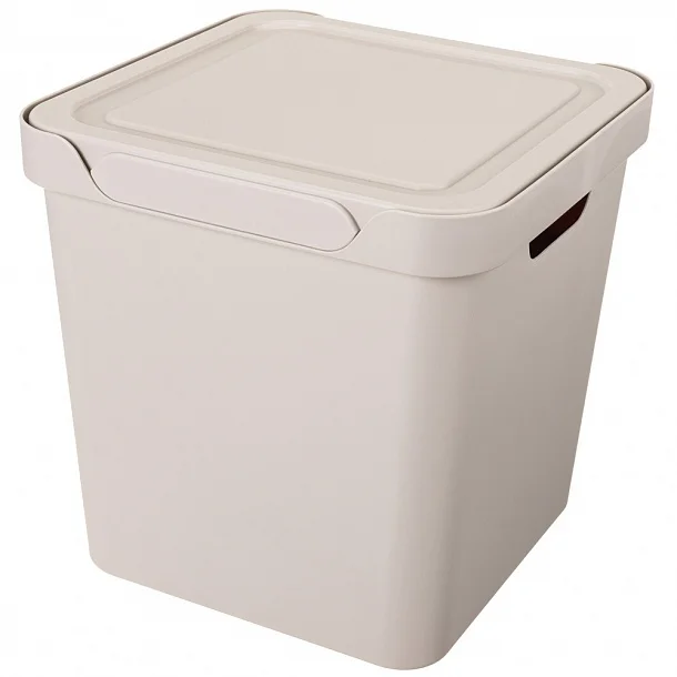 Ящик С Крышкой Универсальный luxe 286х286х286 Мм, 18л (светло-бежевый) 433242634