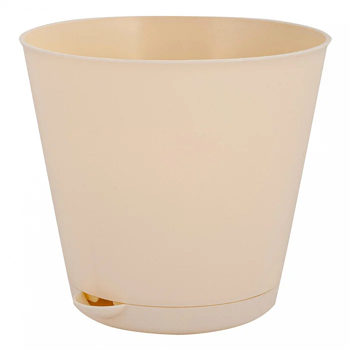 Горшок для цветов 226 мм, 5 л, с прикорневым поливом InGreen Easy Grow IG470710001 сливочный