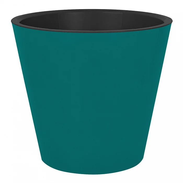 Горшок для цветов InGreen London 125 мм, 1 л, с дренажной вставкой IG155210096 тропический лес