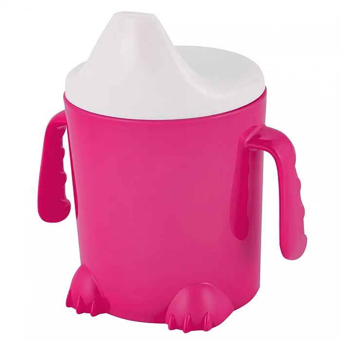 DELTA Поильник детский Lalababy Play with Me Hello, Dino! LA2066МЛН малиновый