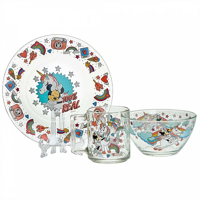 DELTA Набор для завтрака 3 предмета 18с2055ДЗ Минни и единорог