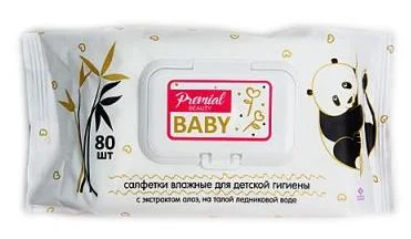 Салфетки влажные Premial для детской гигиены алоэ-вера с клапаном 80 шт 282060