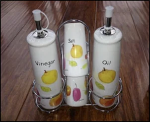 Набор для специй и соусов на подставке 4 предмета (250мл, 75мл) 7935-240F1222-1