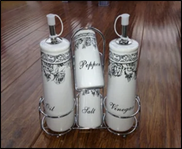 Набор для специй и соусов на подставке 4 предмета (250мл, 75мл) 7935-240F1222-3