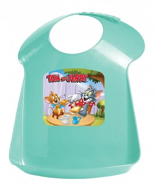 БЫТПЛАСТ Нагрудник детский ТОМ и ДЖЕРРИ 431308109 зеленый