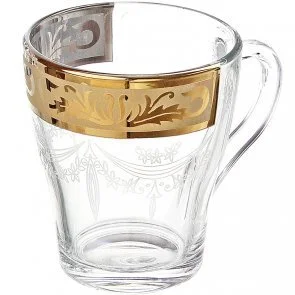 ГУСЬ ХРУСТАЛЬНЫЙ Набор кружек (2шт.) 220 мл.Русский узор (EAV49-1649)