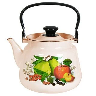 КМК Эмалированный чайник 3,5 л. 43504-132/6 слоновая кость