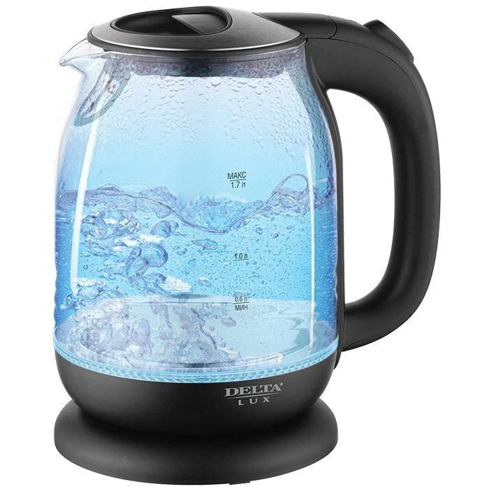 DELTA Электрический чайник LUX DL 1206 B черный