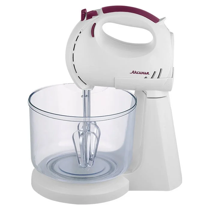 АКСИНЬЯ Миксер 300W КС 405 Н белый с фиолетовым