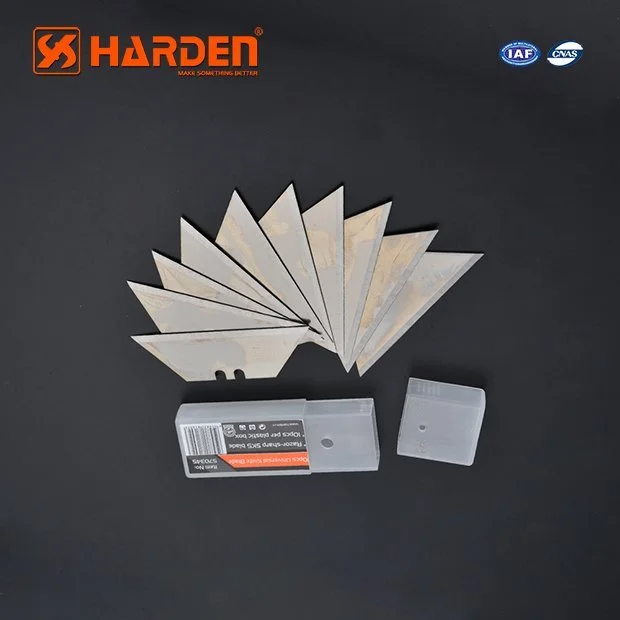 HARDEN Набор из 10 трапециевидных лезвий_19х60мм для ножа (570332) (570325) 570345