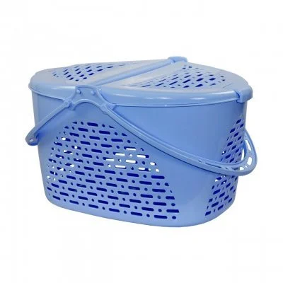 АЛЬТЕРНАТИВА Корзина для пикника М 1350 голубой