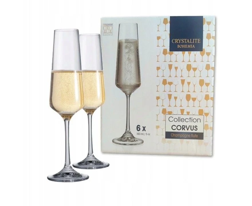 BOHEMIA Набор бокалов для шампанского Corvus/Naomi 160мл. 2шт. 910/1SC69/0/00000/160-61
