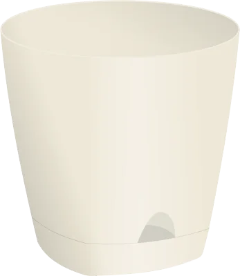 Горшок для цветов AMSTERDAM D 140 с прикорневым поливом 1,35 л ING6199СЛ сливочный