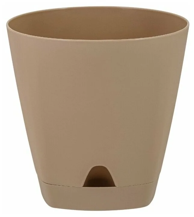 Горшок для цветов AMSTERDAM D 200 с прикорневым поливом 4 л ING6201МШОК молочный шоколад