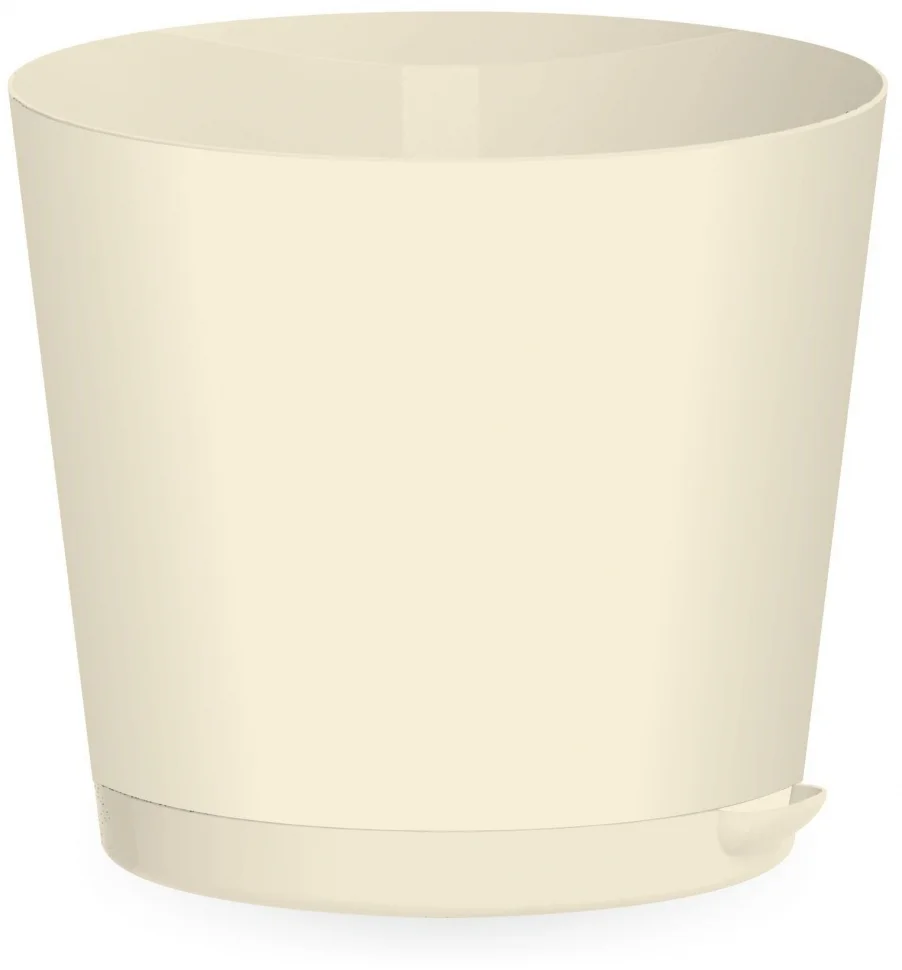 Горшок для цветов Easy Grow 200 мм с прикорневым поливом 4 л ING47020СЛВ сливочный