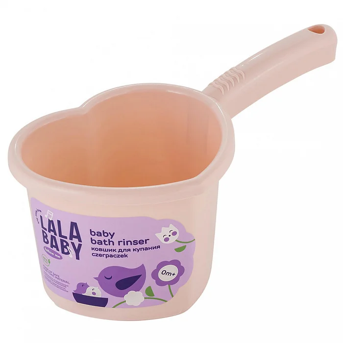 DELTA Ковшик для купания Lalababy Follow Me 1,5 л LA1022RS розовый пастельный
