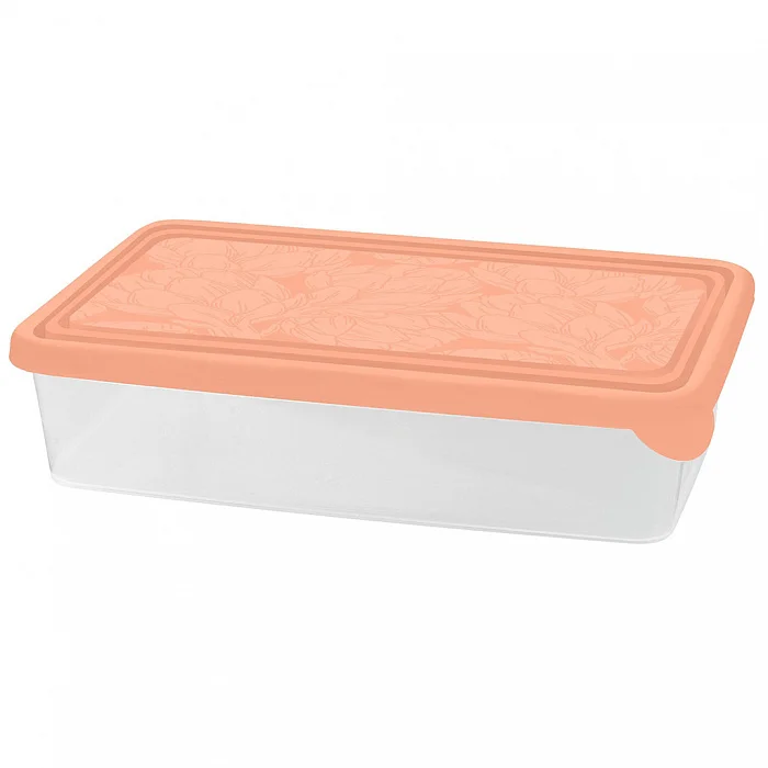 DELTA Контейнер для продуктов HELSINKI Artichoke 0,9 л прямоугольный PT143511040 персиковая карамель