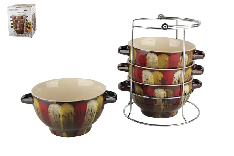 КОРАЛЛ Набор бульонниц 700мл 1/4 м.с. Сансет HEN1335