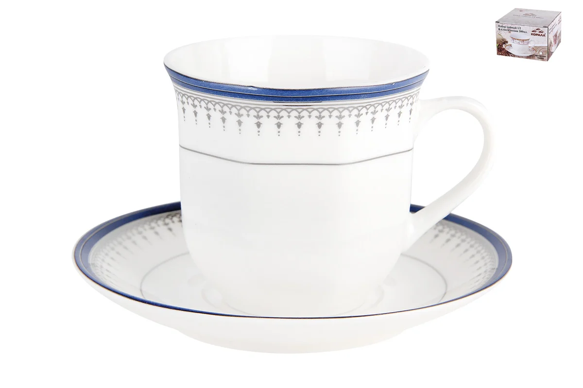 КОРАЛЛ Пара чайная Индиго NBJ02-G11