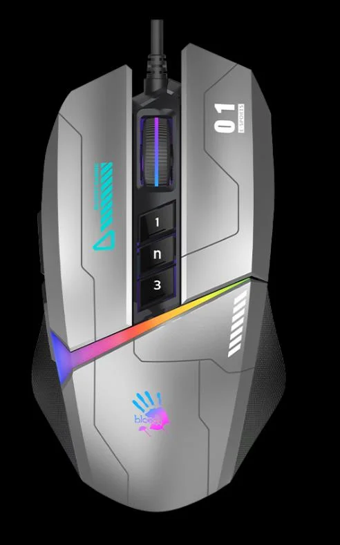 A4Tech Мышь Bloody W60 Max Gun серый/черный 1529877