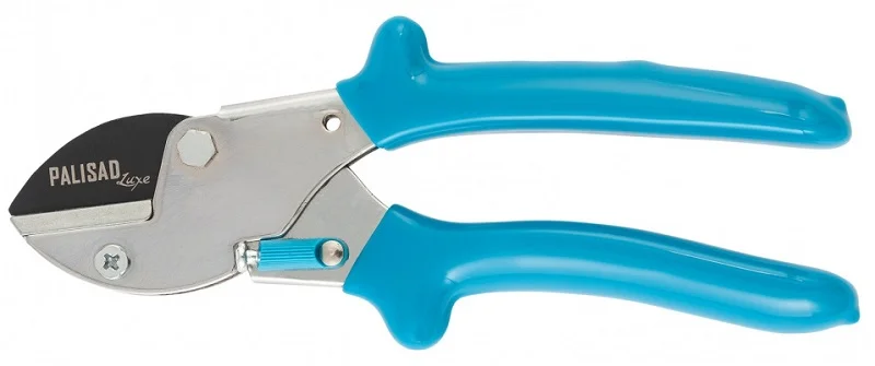 PALISAD Секатор с наковальней, 170 мм, усиленный, рукоятки в ПВХ-оболочке, Luxe 605235