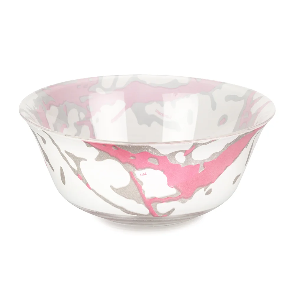 LUMINARC Салатник Marble Pink Silver Марбл Пинк Сильвер - 12 см. Q7482