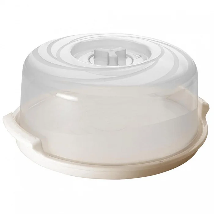 DELTA Крышка для СВЧ Sugar&Spice 250 мм с паровыпускным клапаном, с поддоном SE229110998 прозрачная