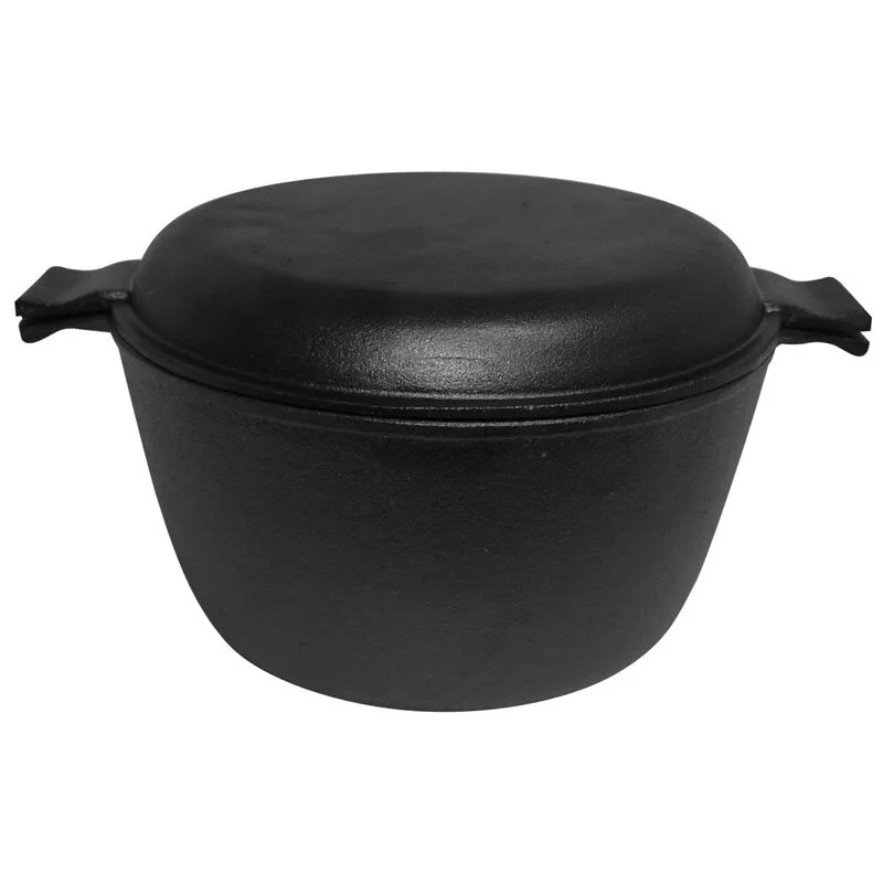 Mallony Кастрюля чугунная с крышкой-сковородкой CC-24/45, объем: кастрюля 4,5 л, крышка 1 л 985009-SK