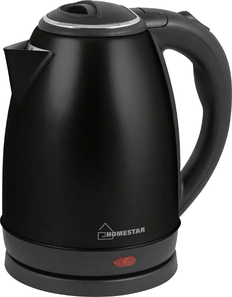 HOMESTAR Чайник HS-1010 (1,8 л) стальной, черный, 006753-SK