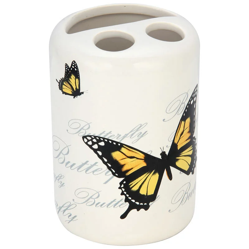 Mallony Держатель для зубных щеток Бабочки TBH-FLY, керамика 002793-SK
