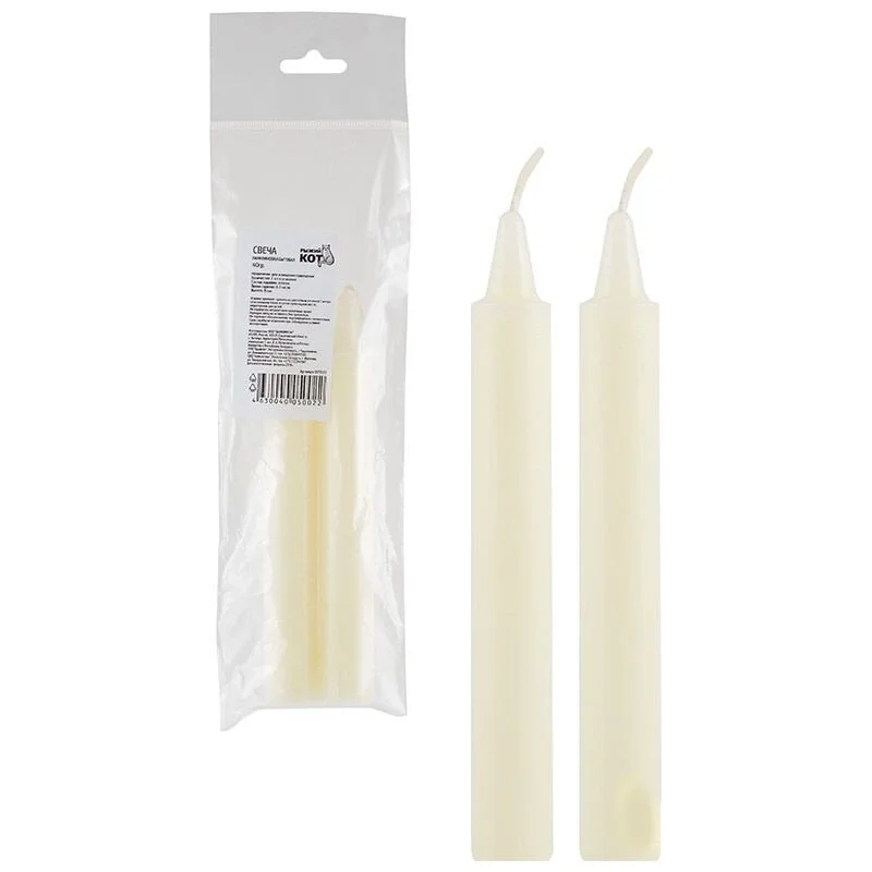 Mallony Свеча парафиновая бытовая 36гр, в упаковке 2 шт., 005533-SK