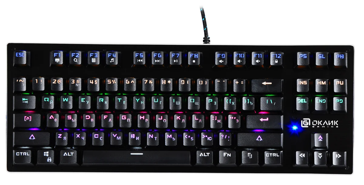 Oklick Клавиатура 967G Dark Force мех. чер (1465482)