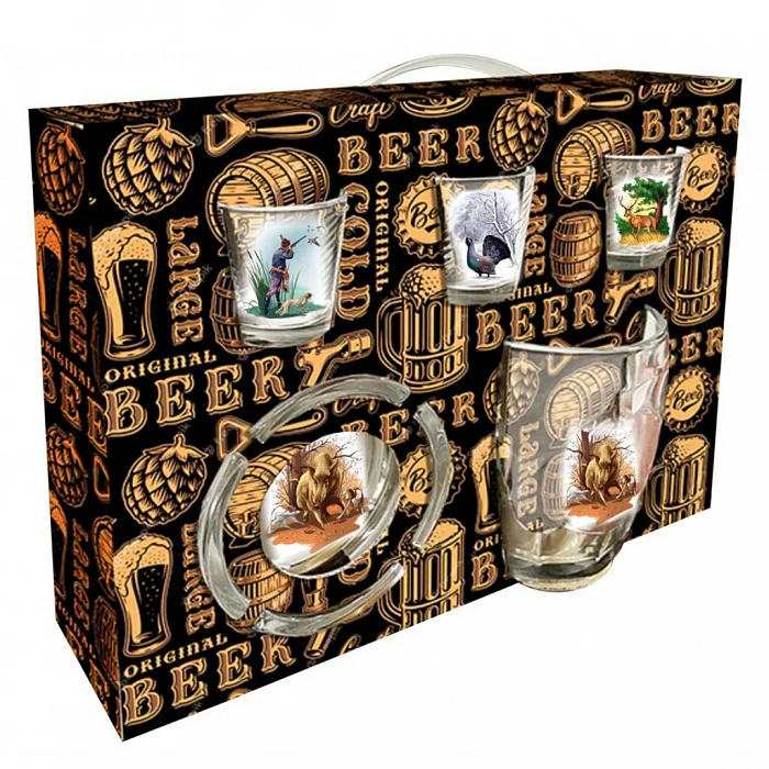 ДЕКОСТЕК Набор подарочный 5 предметов Дорожный (Охота) 1205-Д