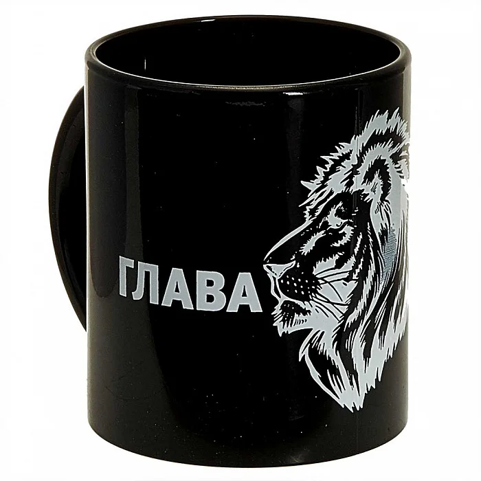 ДЕКОСТЕК Кружка 300 мл 1208/DPP Глава семьи черная/белая