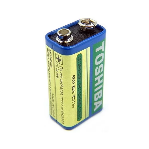 Toshiba Батарейка 6F22 крона (синяя)