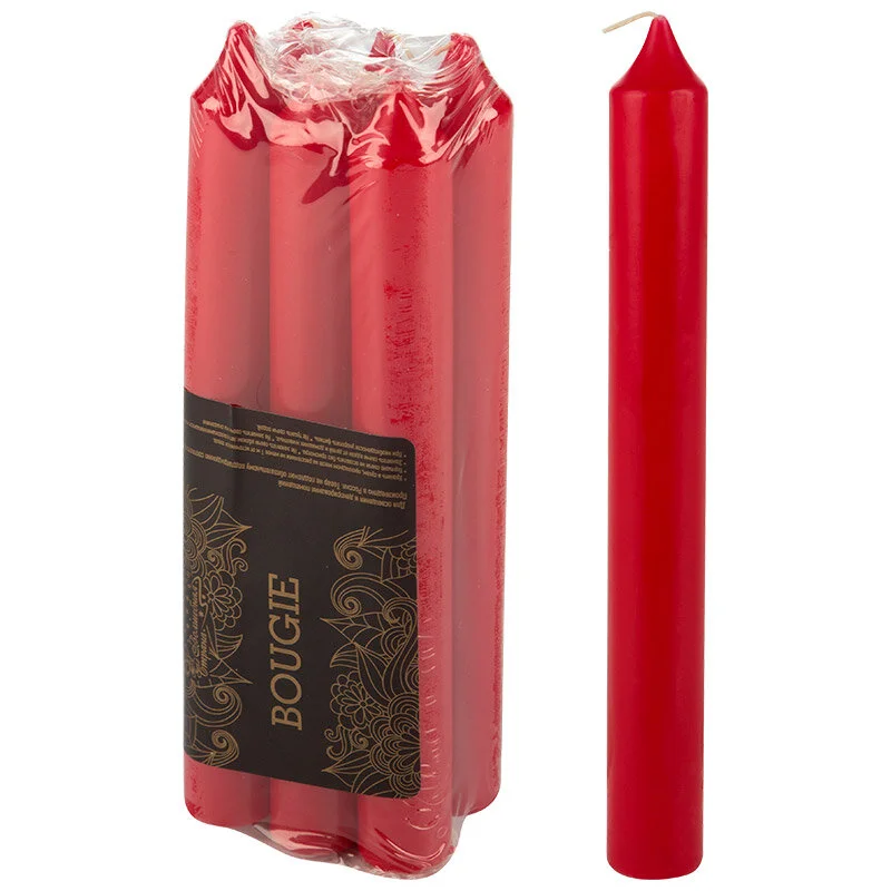 Mallony Свечи столовые Simple 6шт красные. 007886-SK