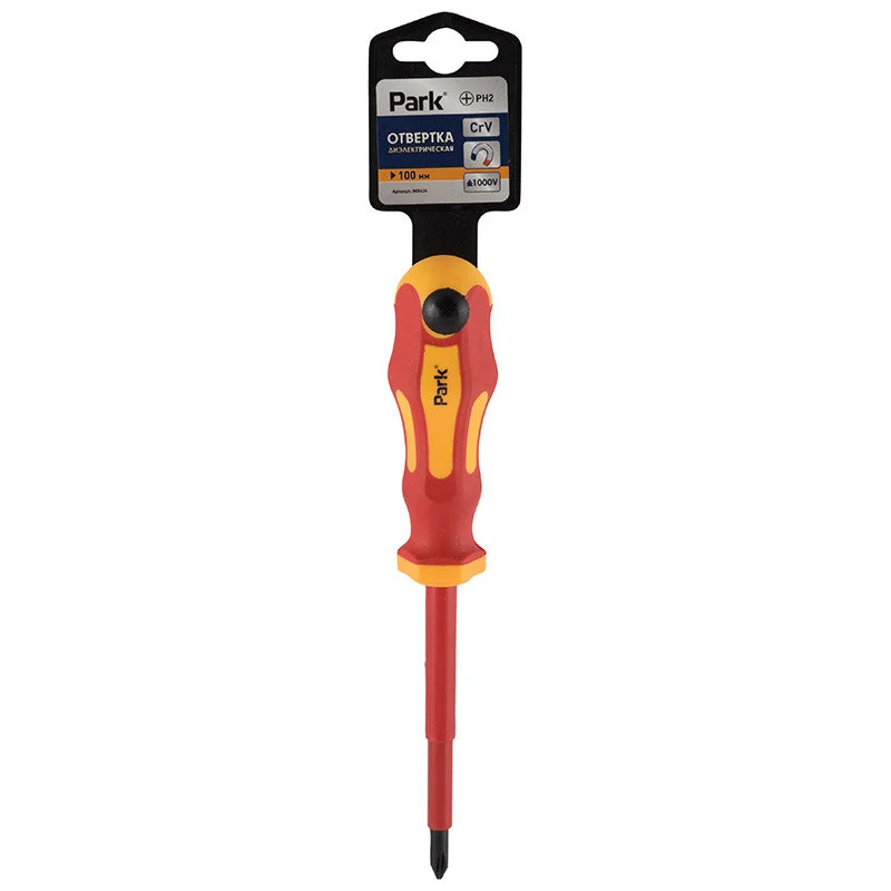 Park Отвертка диэлектрик PH2х10см для работы в установках до 1000V, крестовая. 008424-SK
