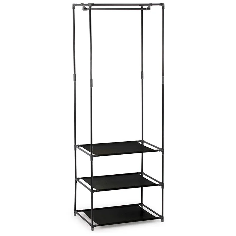 Вешалка-стойка напольная с полками и перекладиной. 104925-SK
